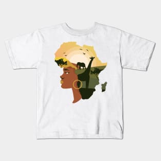 Feminist design for mother africa Kids T-Shirt